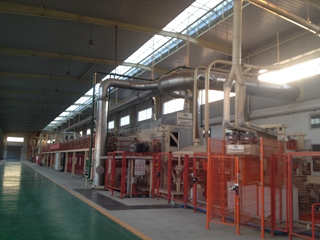 2014年5月我司压机尾气湿处理全套设备在安徽麒翔林产品有限公司已投产验收