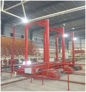 2013年10月我司第一套中间仓储全套设备在广西丰林木业集团股份有限公司已投产验收